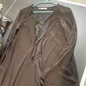 Black flowy dress, size M, Emma & Michele Brand. Well used but doesn’t show wear